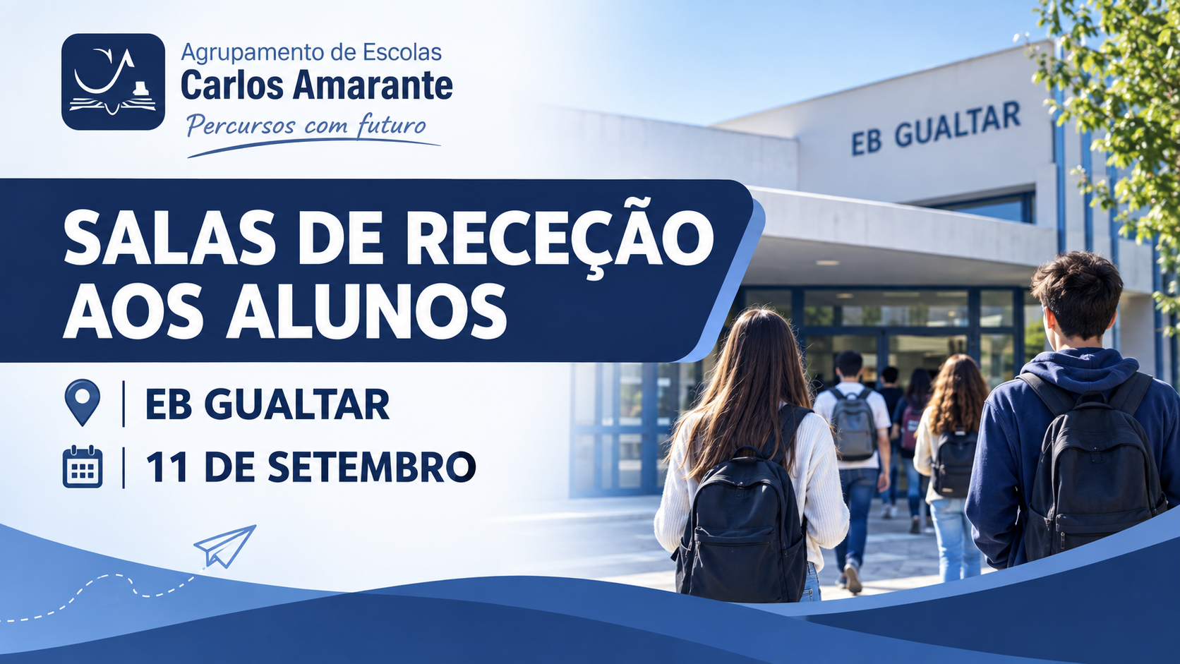 Receção aos alunos na EB Gualtar -11/09