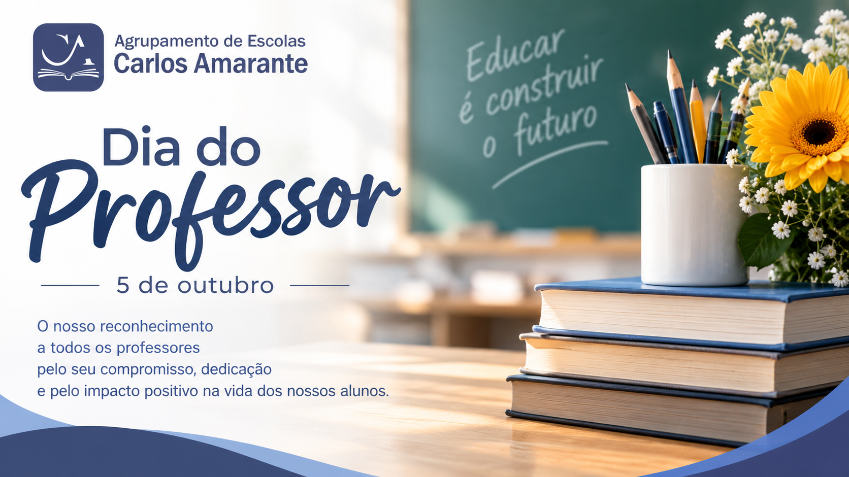 Dia do  Professor: vamos continuar a construir uma sociedade mais livre, justa e igualitária